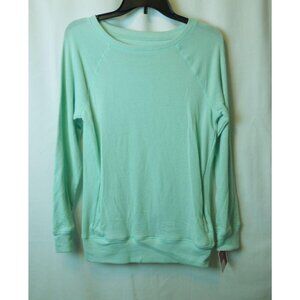Girls SO Raglan Tunic Turquoise Sweatshirt with Front Pouch Size XL (14/16)